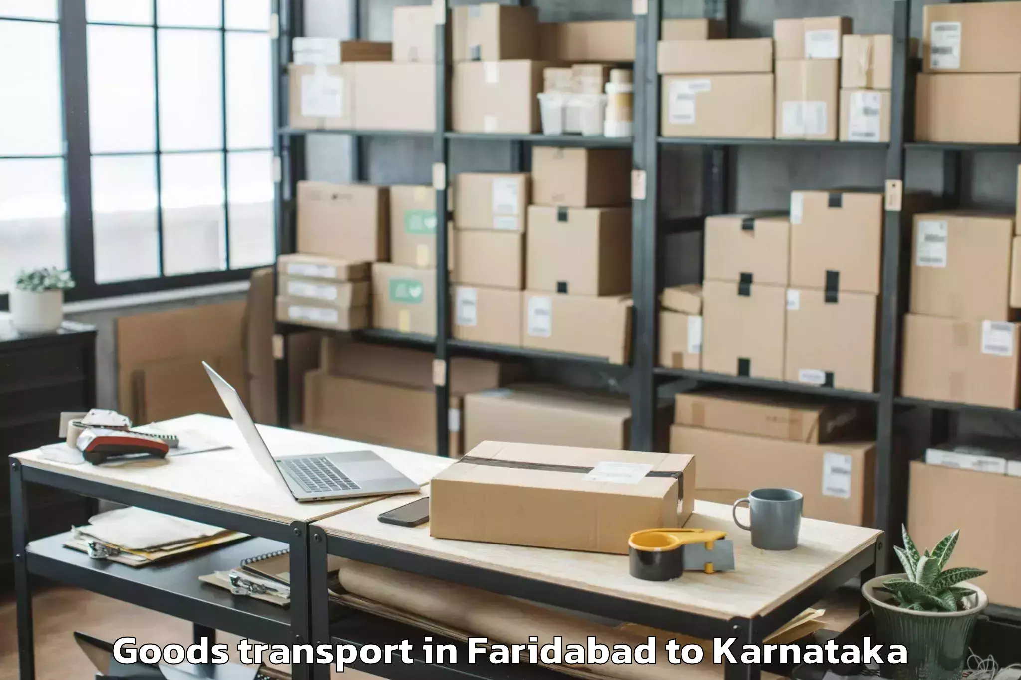 Book Faridabad to Aland Kalaburagi Goods Transport